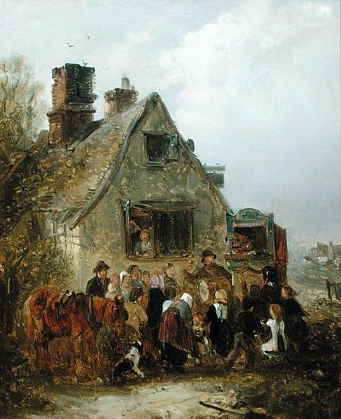 The Punch and Judy Show (olej na plátně) od Edward Robert Smythe