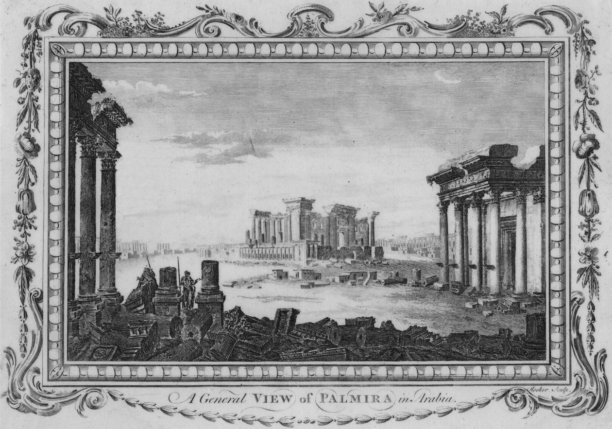 Celkový pohled na Palmira v Arábii, c1770 od Edward Rooker