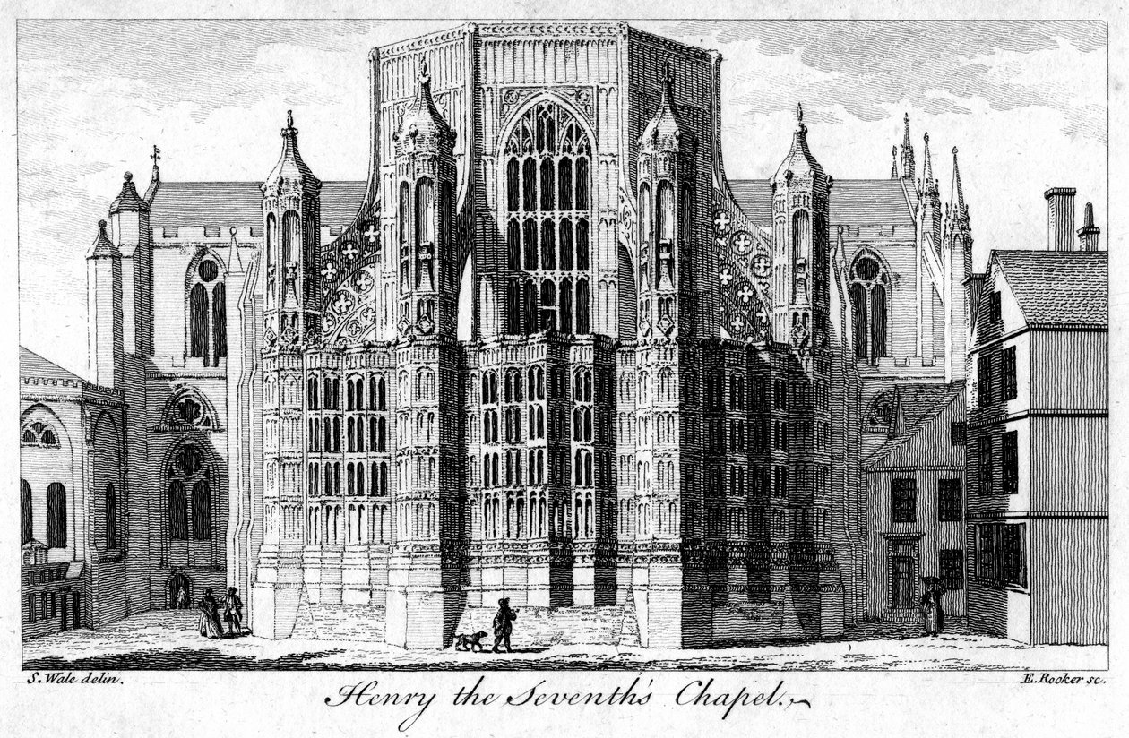 Kaple Jindřicha VII, Westminsterské opatství, Londýn, 18. století. od Edward Rooker