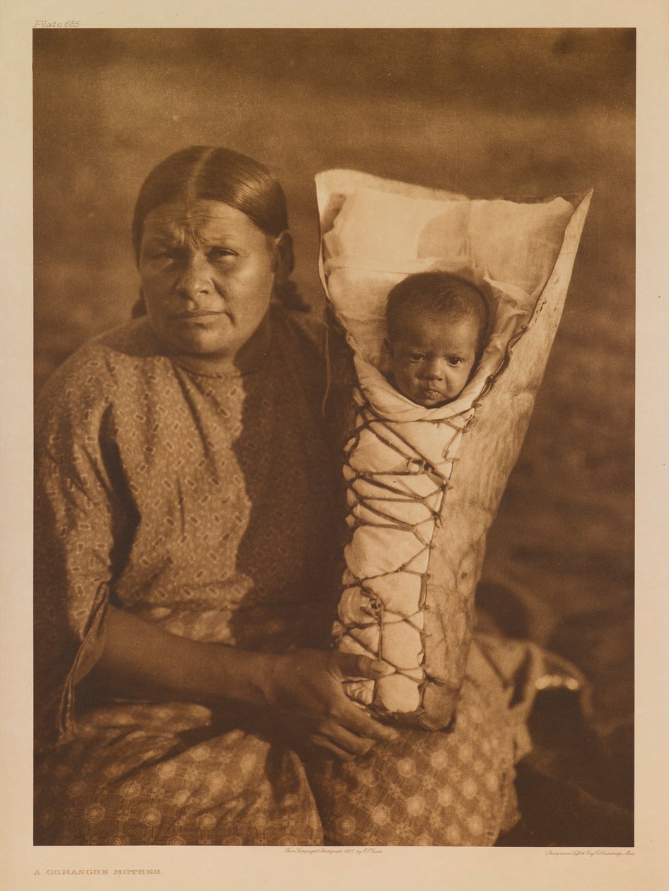 Komančská matka od Edward S. Curtis