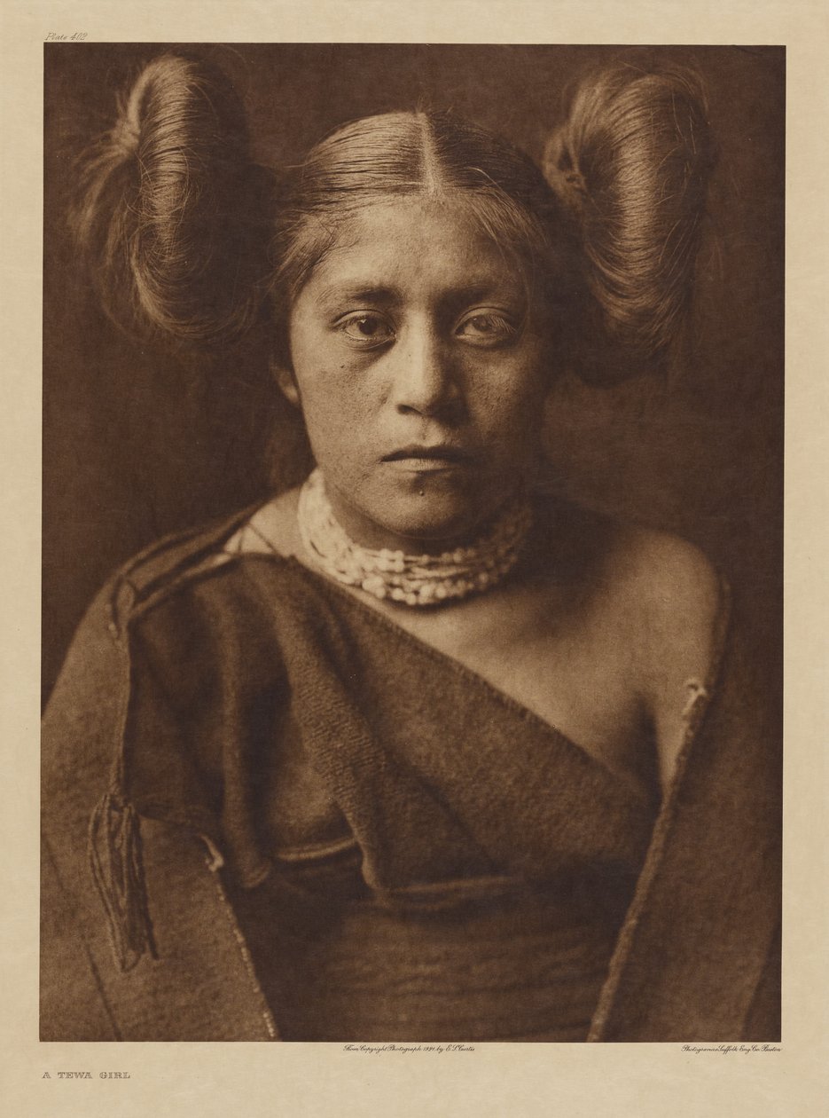 Dívka z kmene Tewa od Edward S. Curtis