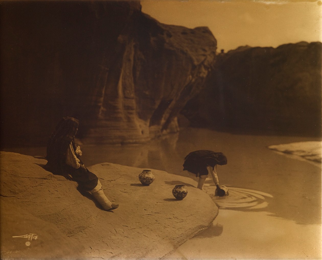 U Staré studny Acoma od Edward S. Curtis