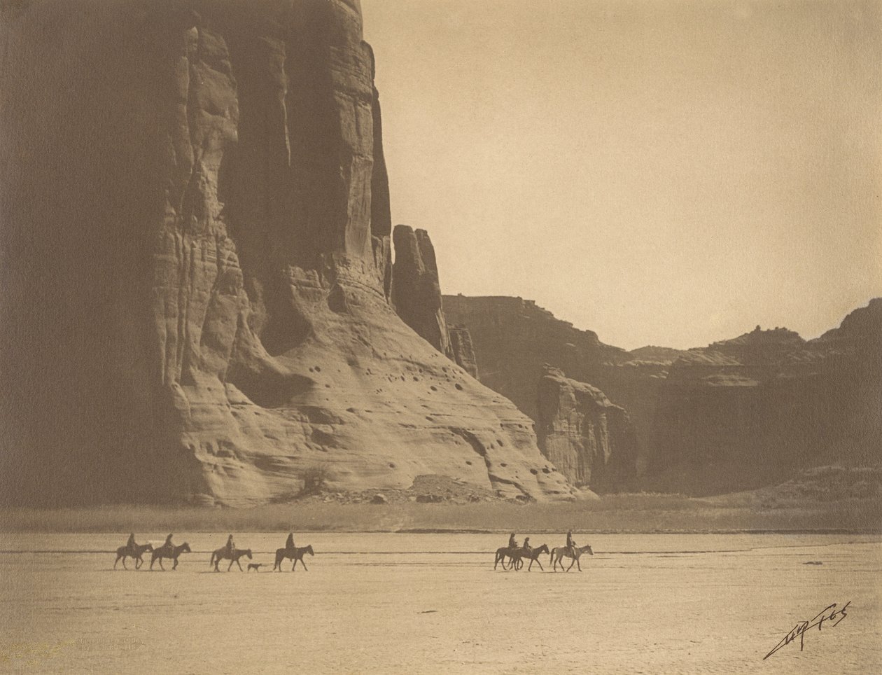 Kaňon de Chelly od Edward S. Curtis
