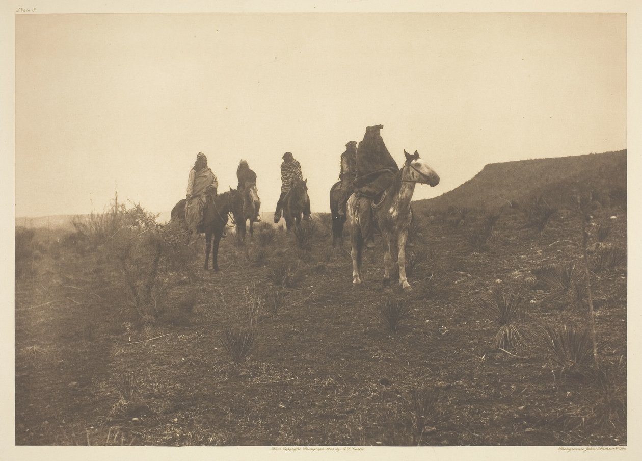 Pouštní tuláci - Apache od Edward S. Curtis