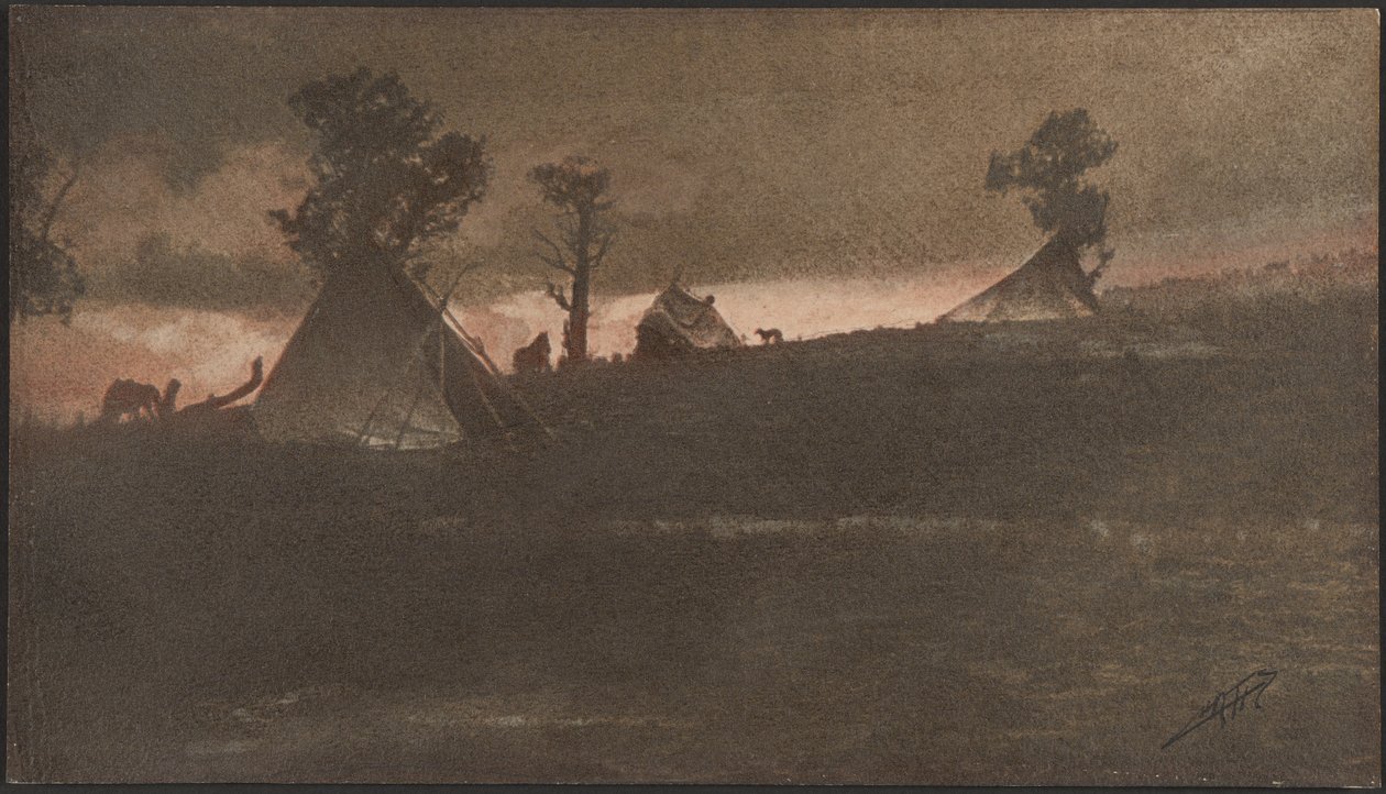 [Tábořiště] od Edward S. Curtis