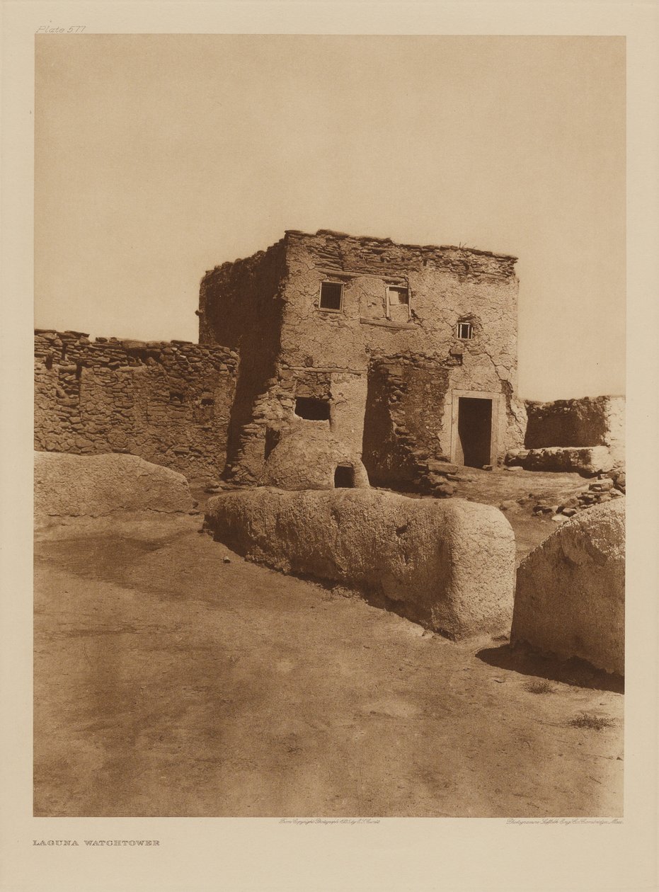 Strážní věž Laguna od Edward S. Curtis