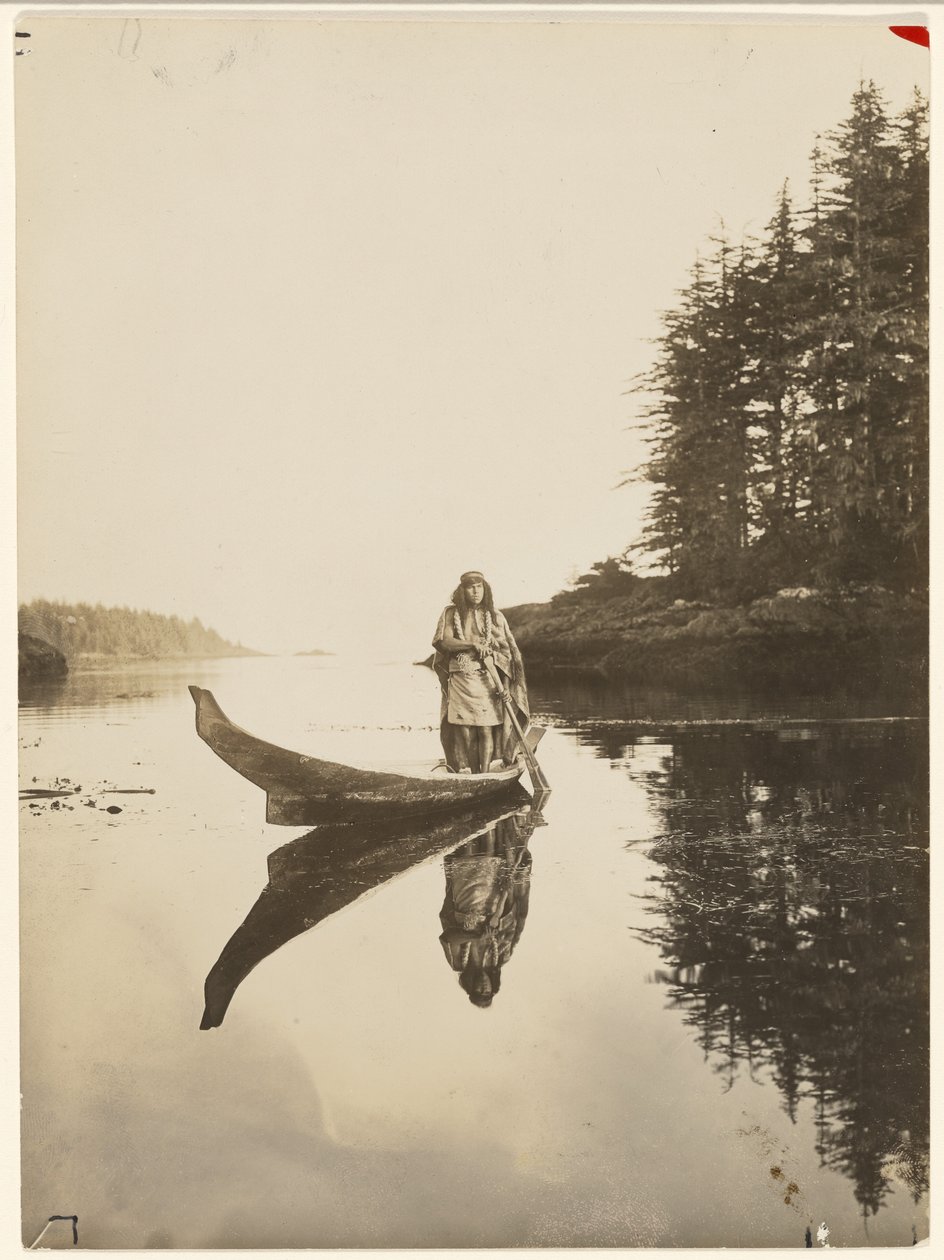 [Dlouho mé pevné plavidlo vzdoruje vlně a přílivu] od Edward S. Curtis