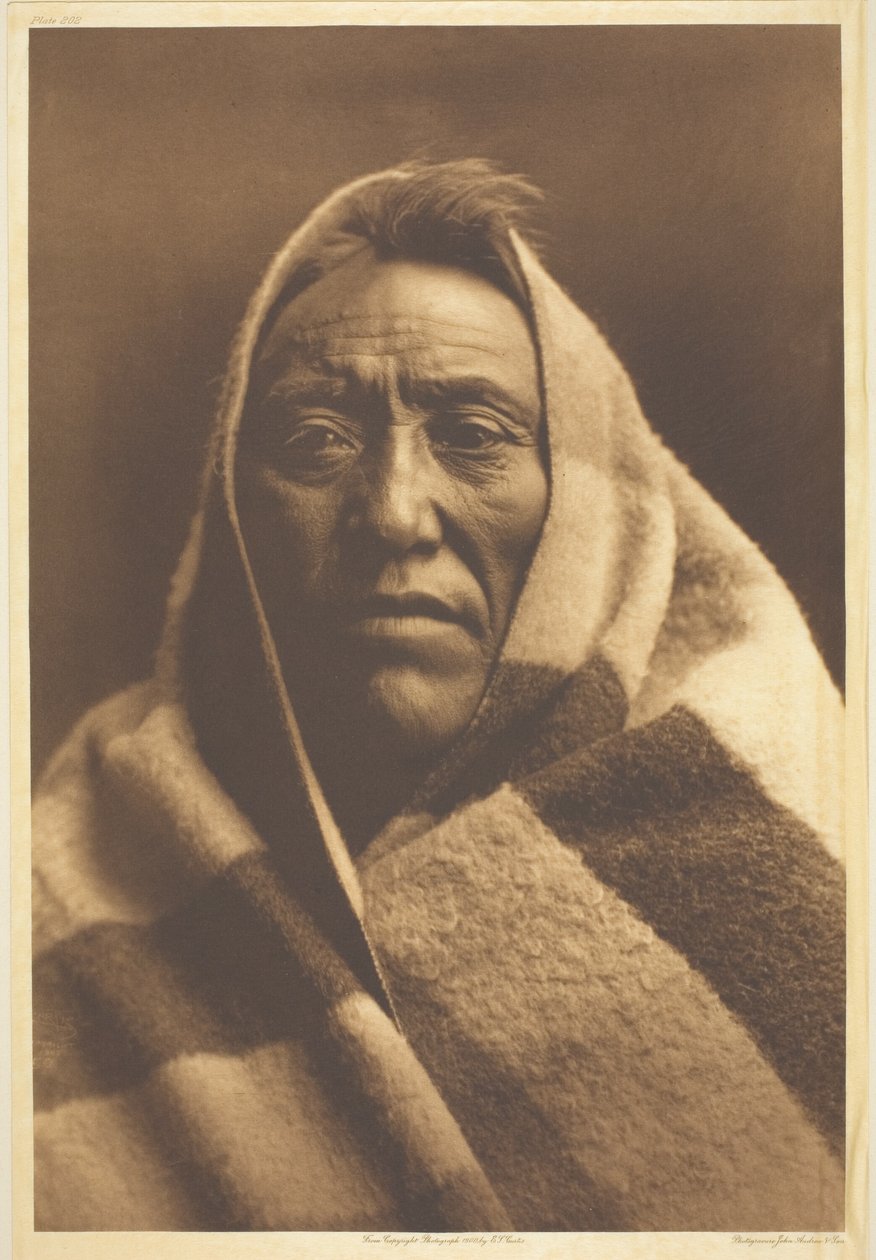 Střední lýtko-Piegan od Edward S. Curtis