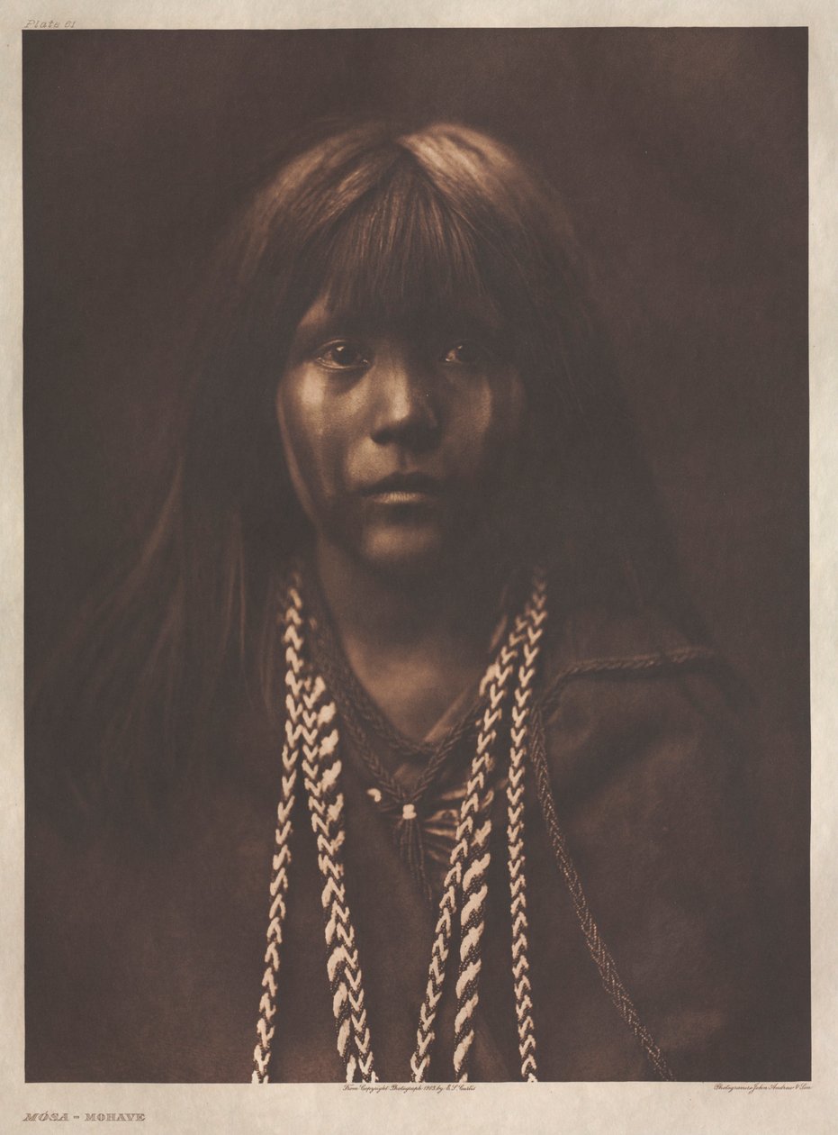 Portfolio II, deska 61: Mósa-Mohave od Edward S. Curtis