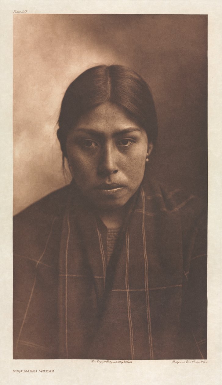 Portfolio IX, deska 305: Suquamish Woman od Edward S. Curtis