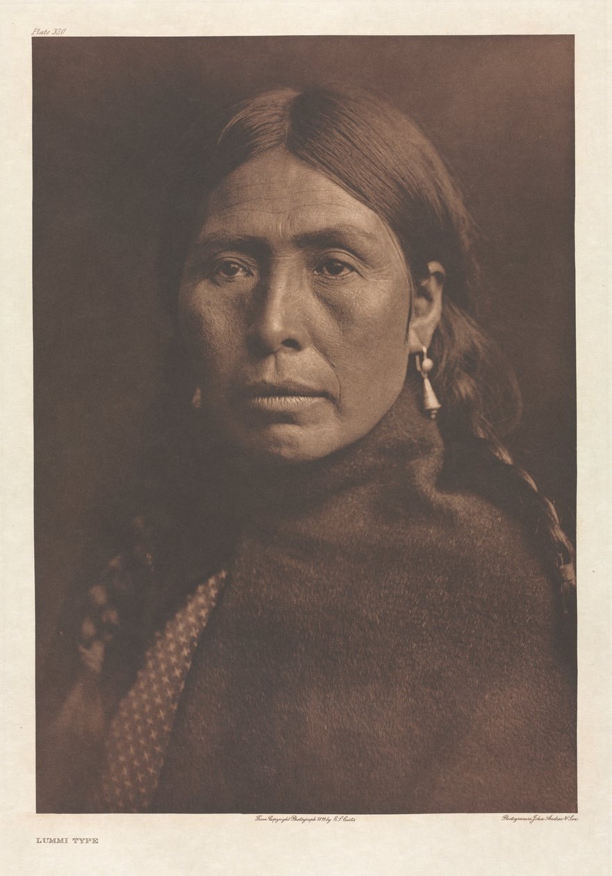 Portfolio IX, Plate 320: Typ Lummi od Edward S. Curtis