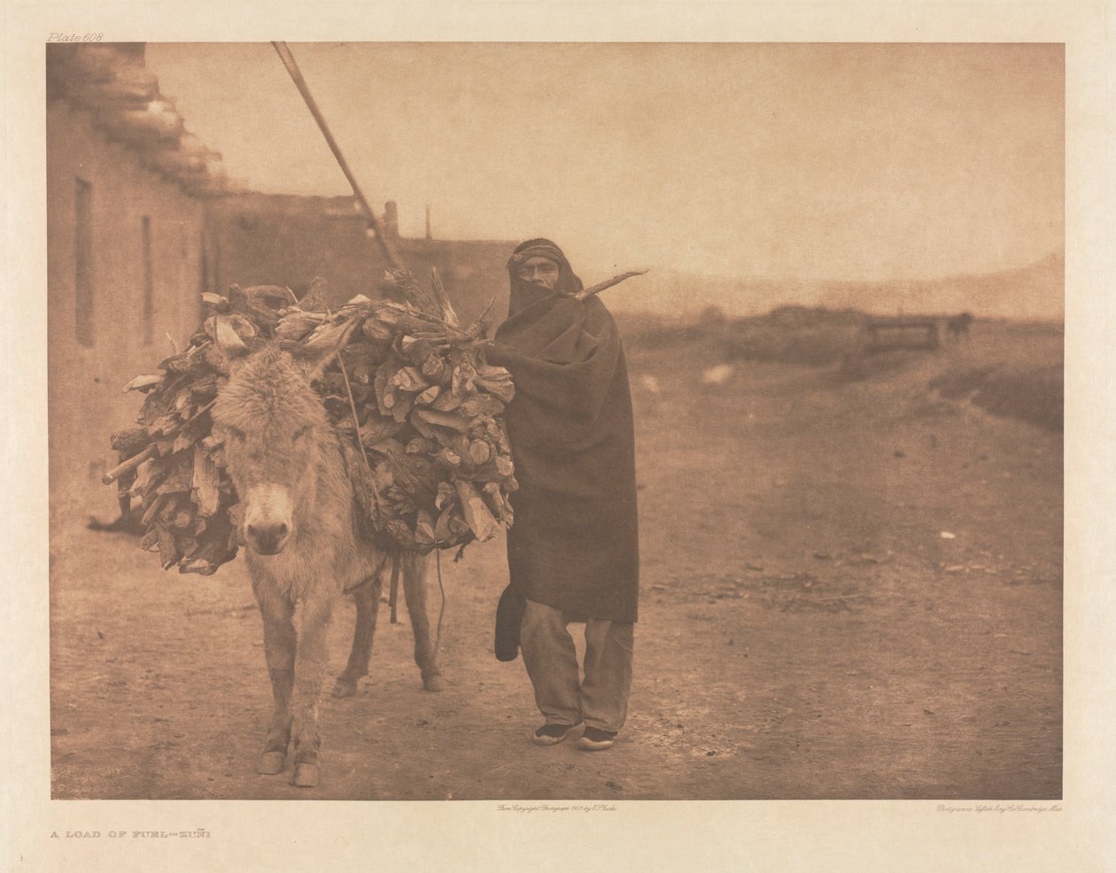 Portfolio XVII, deska 608: Náklad paliva - Zuñi od Edward S. Curtis