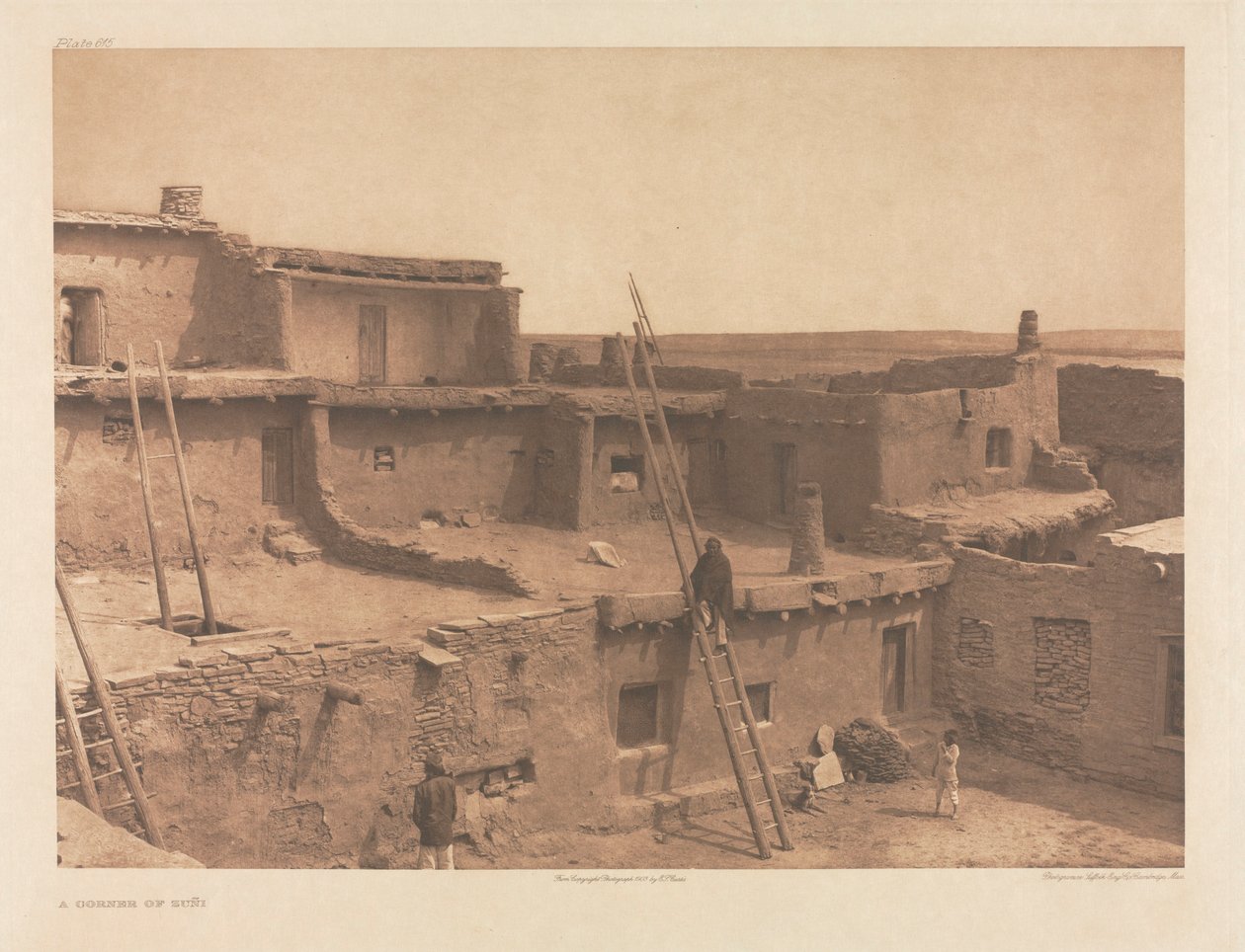 Portfolio XVII, deska 615: Zákoutí Zuñi od Edward S. Curtis