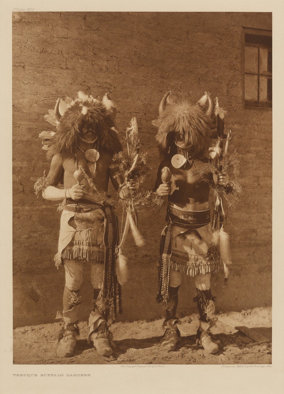 Tesuque Buffalo Dancers od Edward S. Curtis