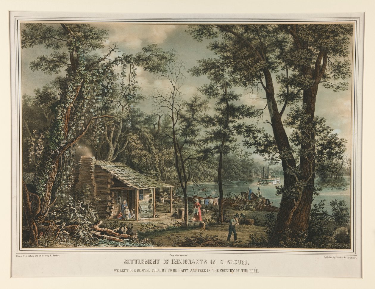 Osada imigrantů v Missouri/ Opustili jsme naši milovanou zemi od Edward Sachse