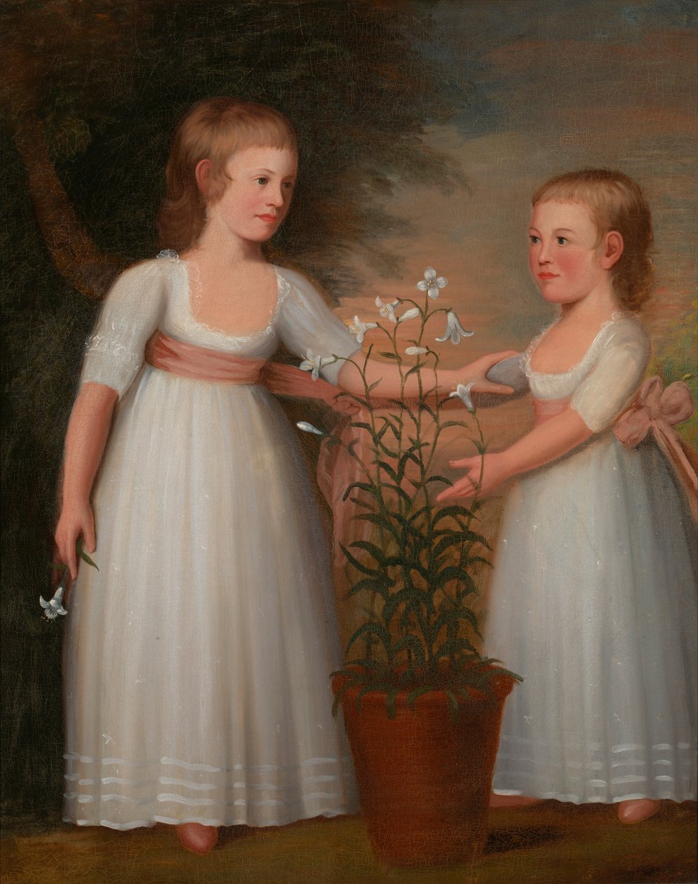Děti Davisovy (Eliza Cheever Davisová a John Derby Davis) od Edward Savage