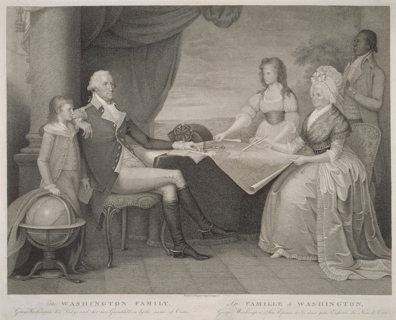 Rodina Washingtonových od Edward Savage
