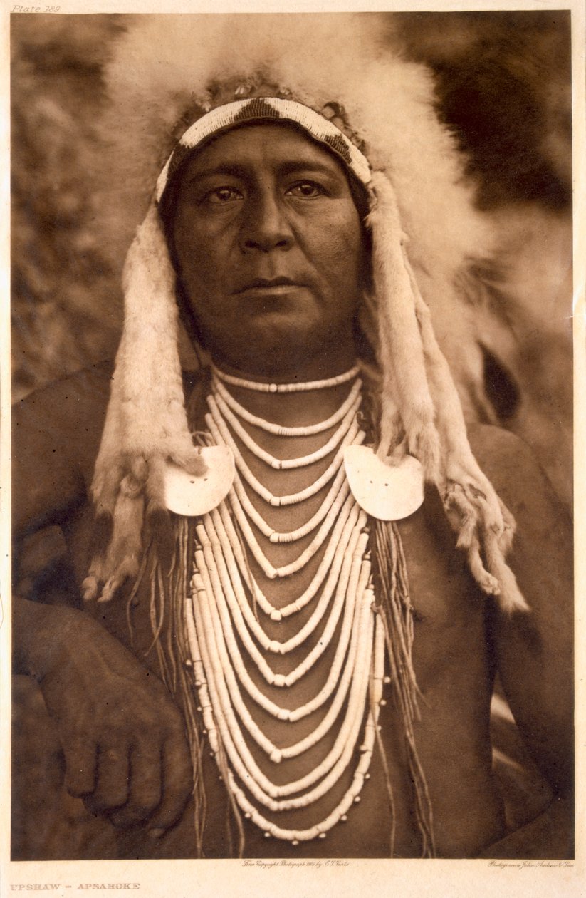 Upshaw z kmene Apsroke od Edward Sheriff (after) Curtis