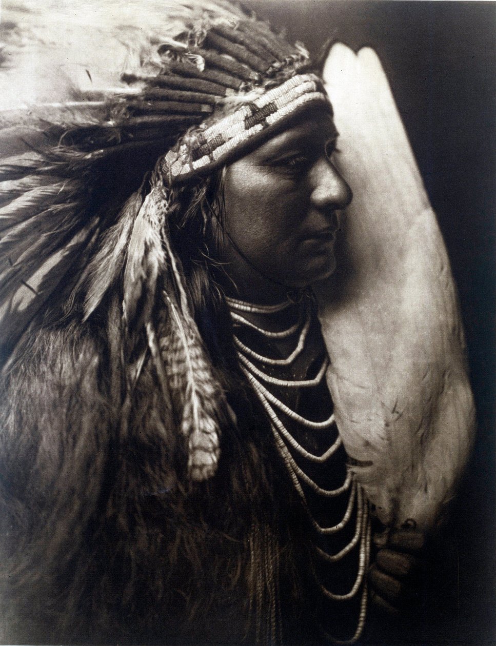 Američtí Indiáni: Portrét indiána z kmene Perce Nose od Edward Sheriff Curtis