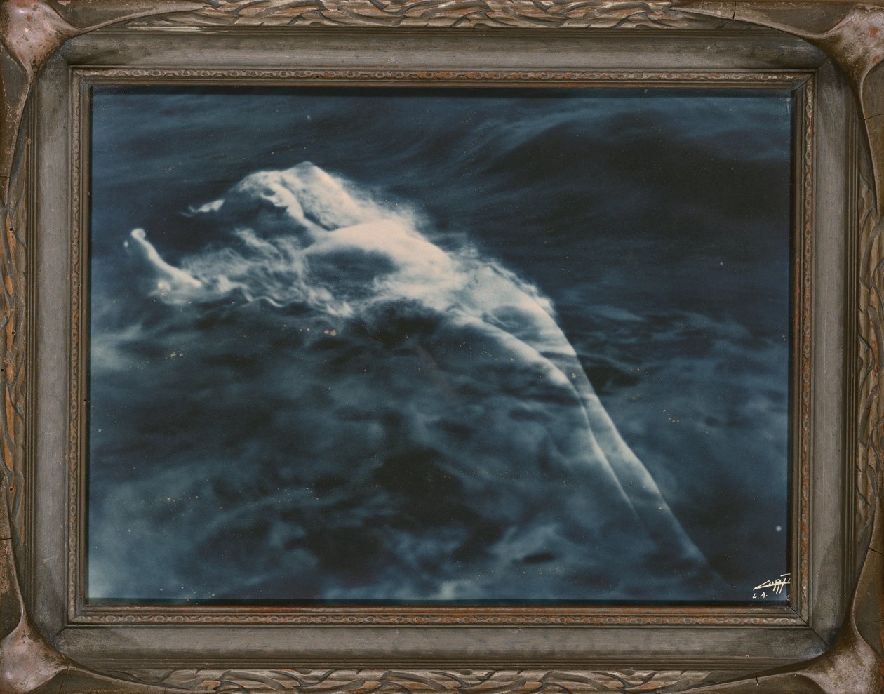 Afrodita (ve vodě) 1920-25 (modrý želatinový stříbrný potisk) od Edward Sheriff Curtis