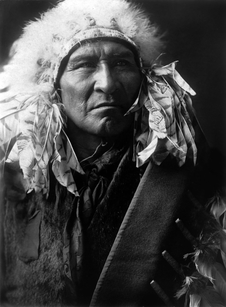 Chléb, indická Apsaroke, c. 1908, foto Edward S. Curtis od Edward Sheriff Curtis