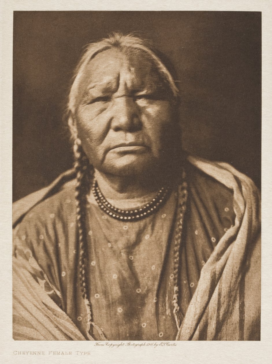 Ženský typ Čejenů od Edward Sheriff Curtis
