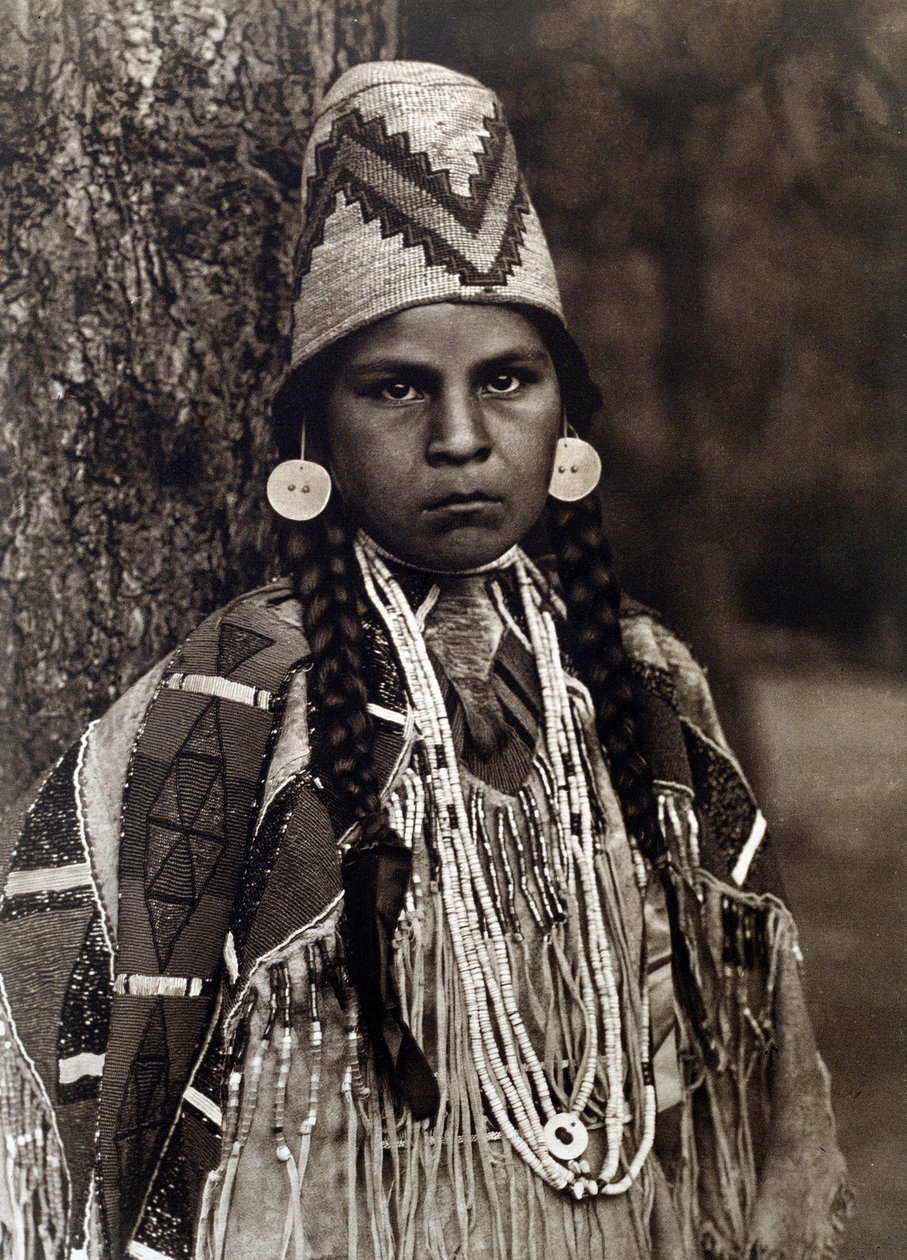 Indián Ameriky: Portrét dívky Umatilla od Edward Sheriff Curtis