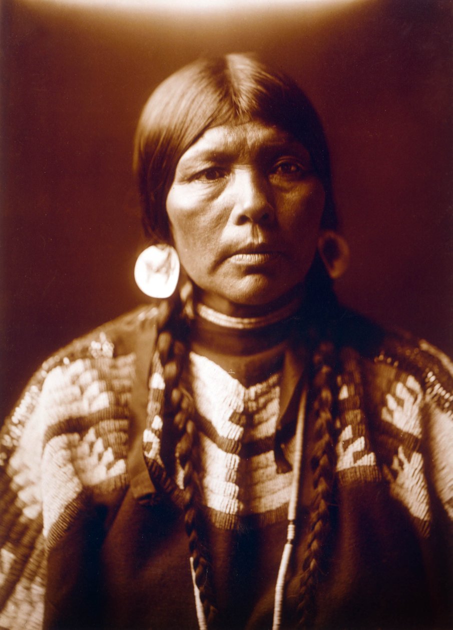 Indka Manželka Ow High, c. 1905, foto Edward S. Curtis od Edward Sheriff Curtis