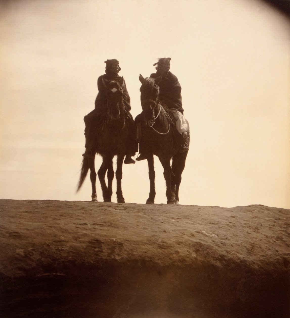 Výhled od Edwarda S. Curtise, kolem roku 1904 (tónovaný stříbrný tisk) od Edward Sheriff Curtis