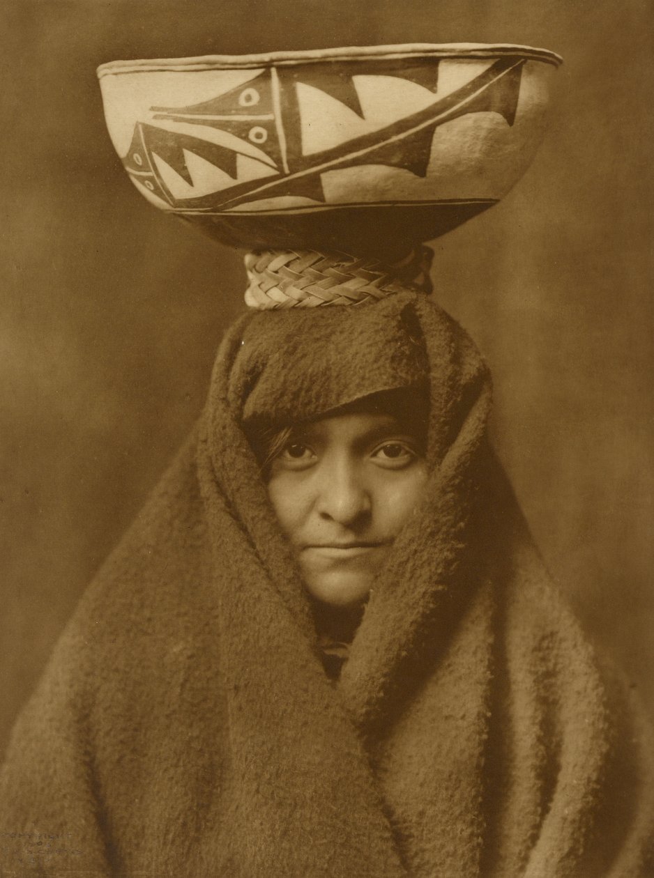 Žena Zuñi od Edward Sheriff Curtis