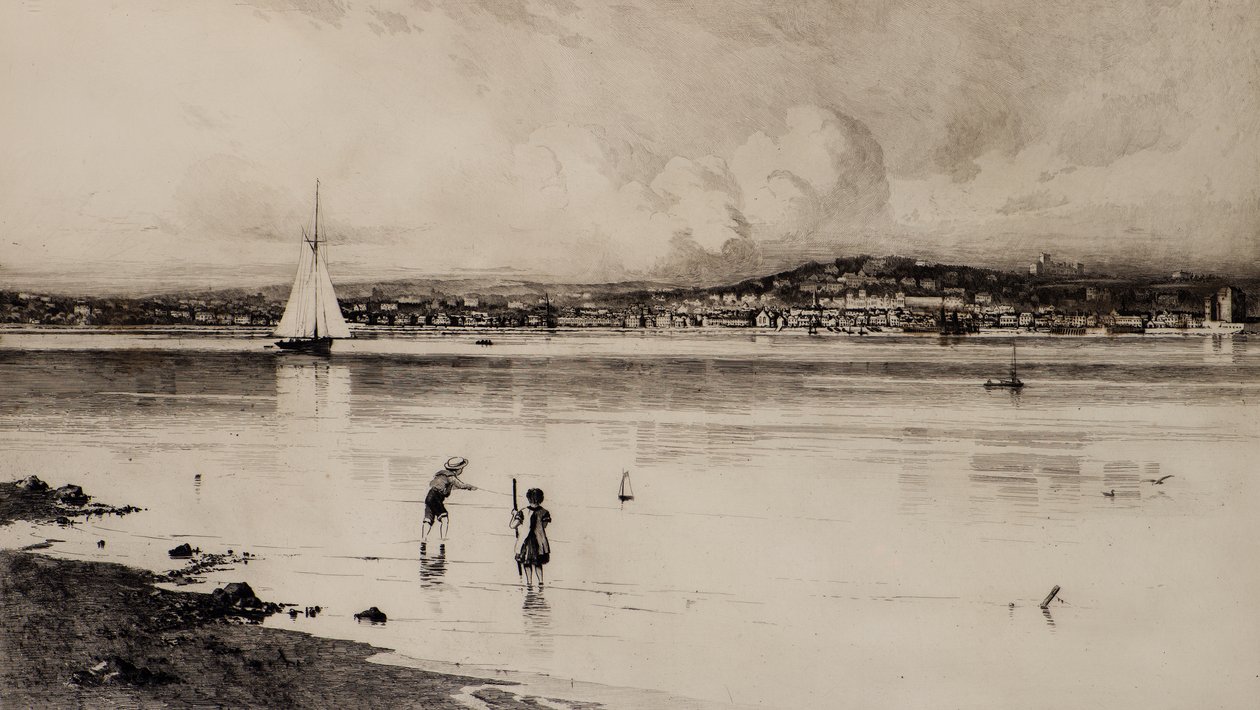 Přivezený trajekt z Tayportu (lept) od Edward Smith Hodgson