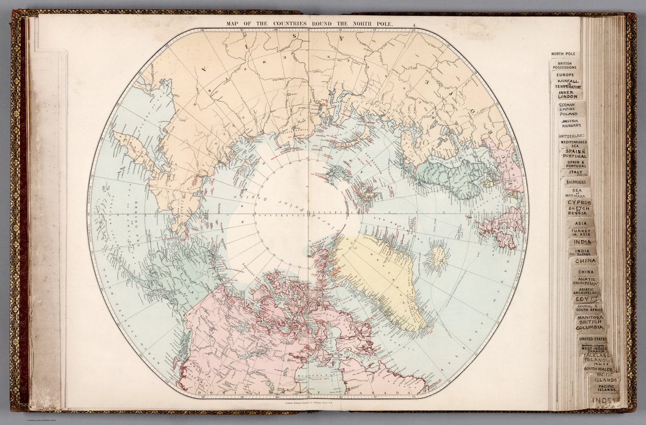 London atlas of universal geography, 1887 (14053008) od Edward Stanford