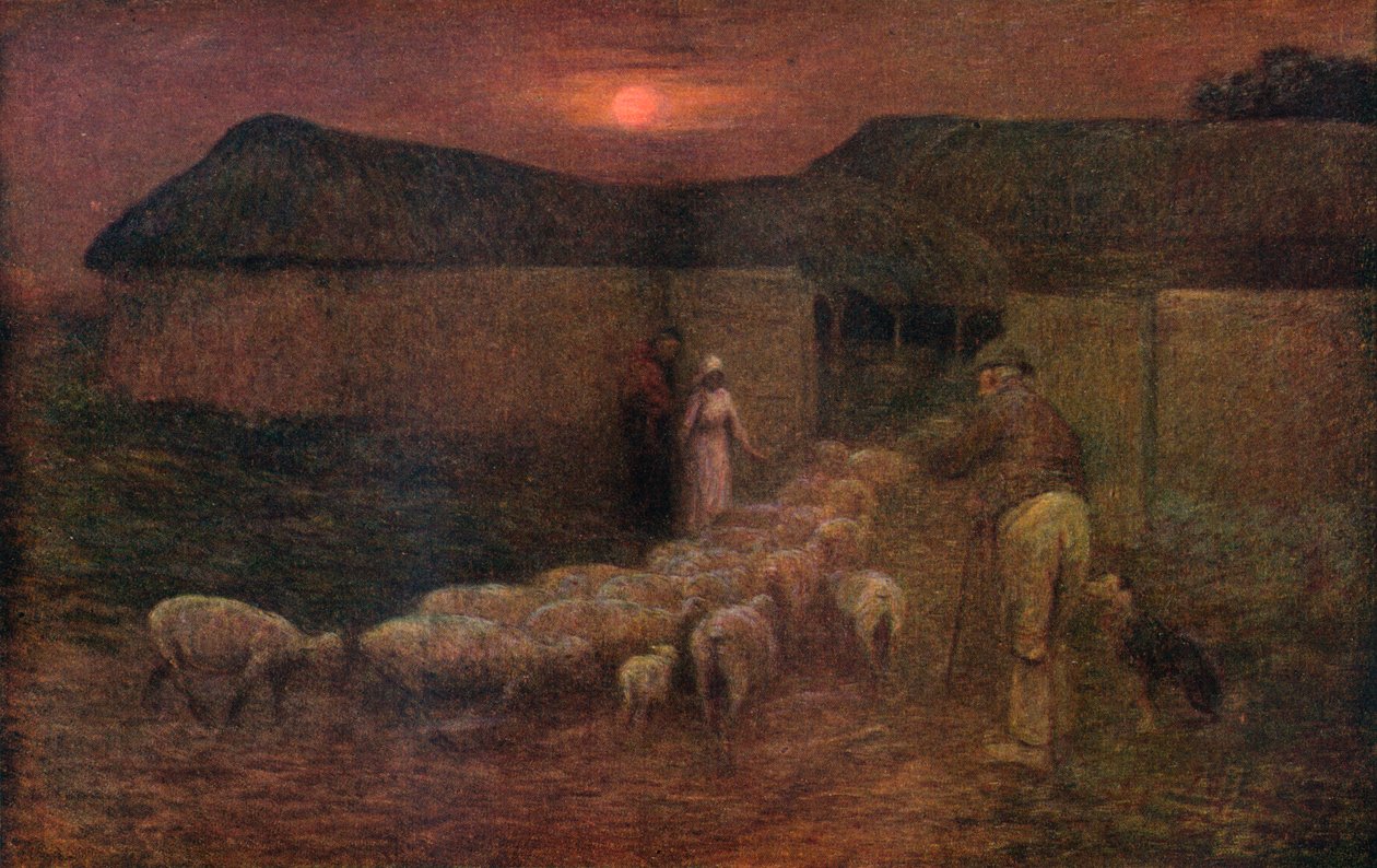Čas skládání, c1900, 1918 od William Edward Stott