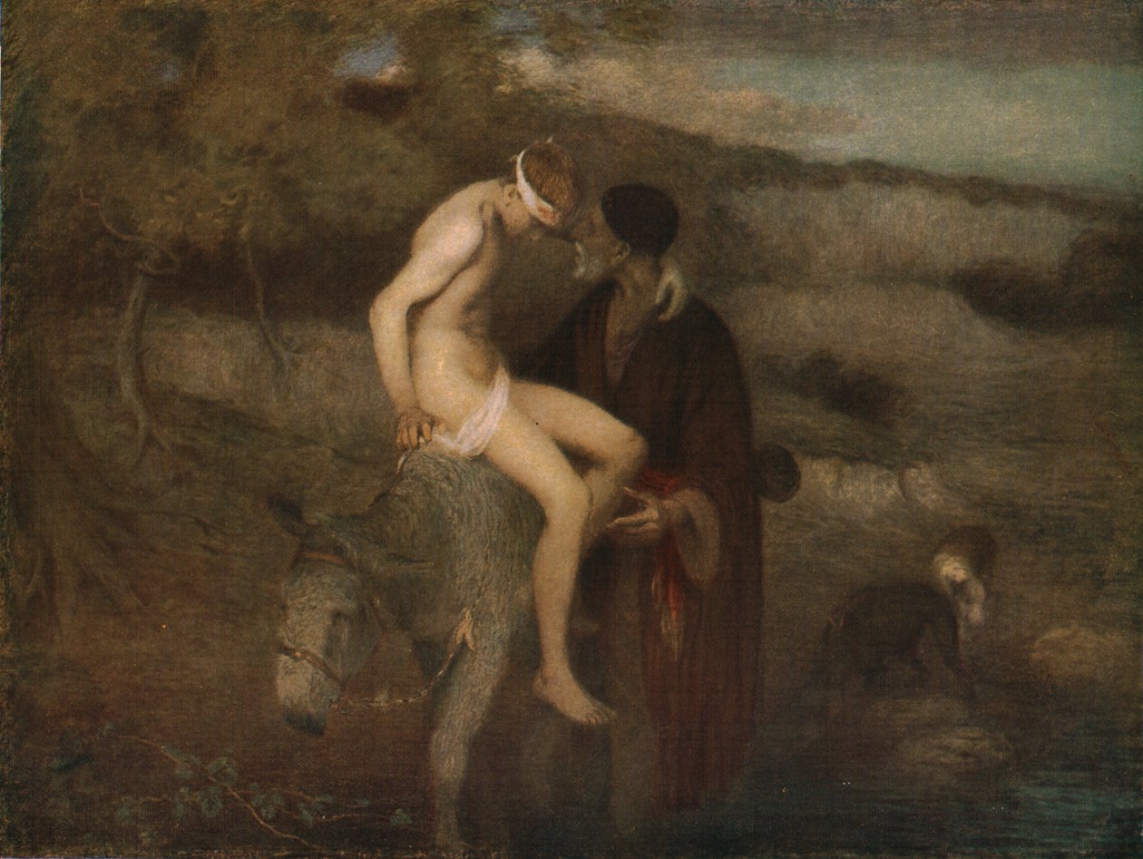 Dobrý Samaritán, c1890, c1930. od William Edward Stott