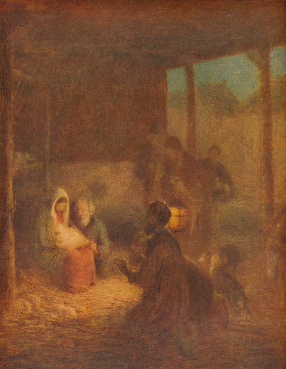 V hostinci nebyl žádný pokoj, c1910, 1911 od William Edward Stott