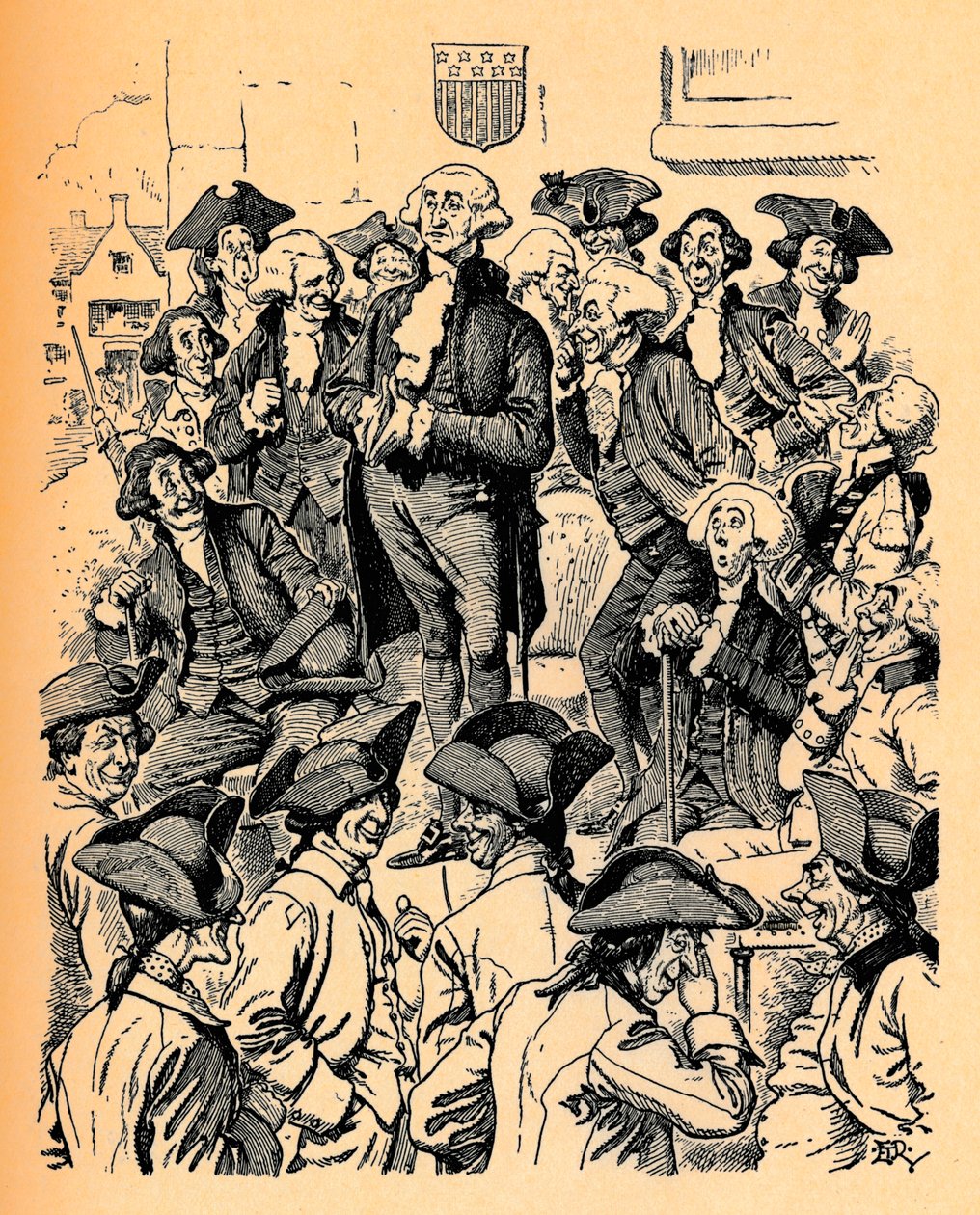 George Washington se snaží lhát, c1900 od Edward Tennyson Reed