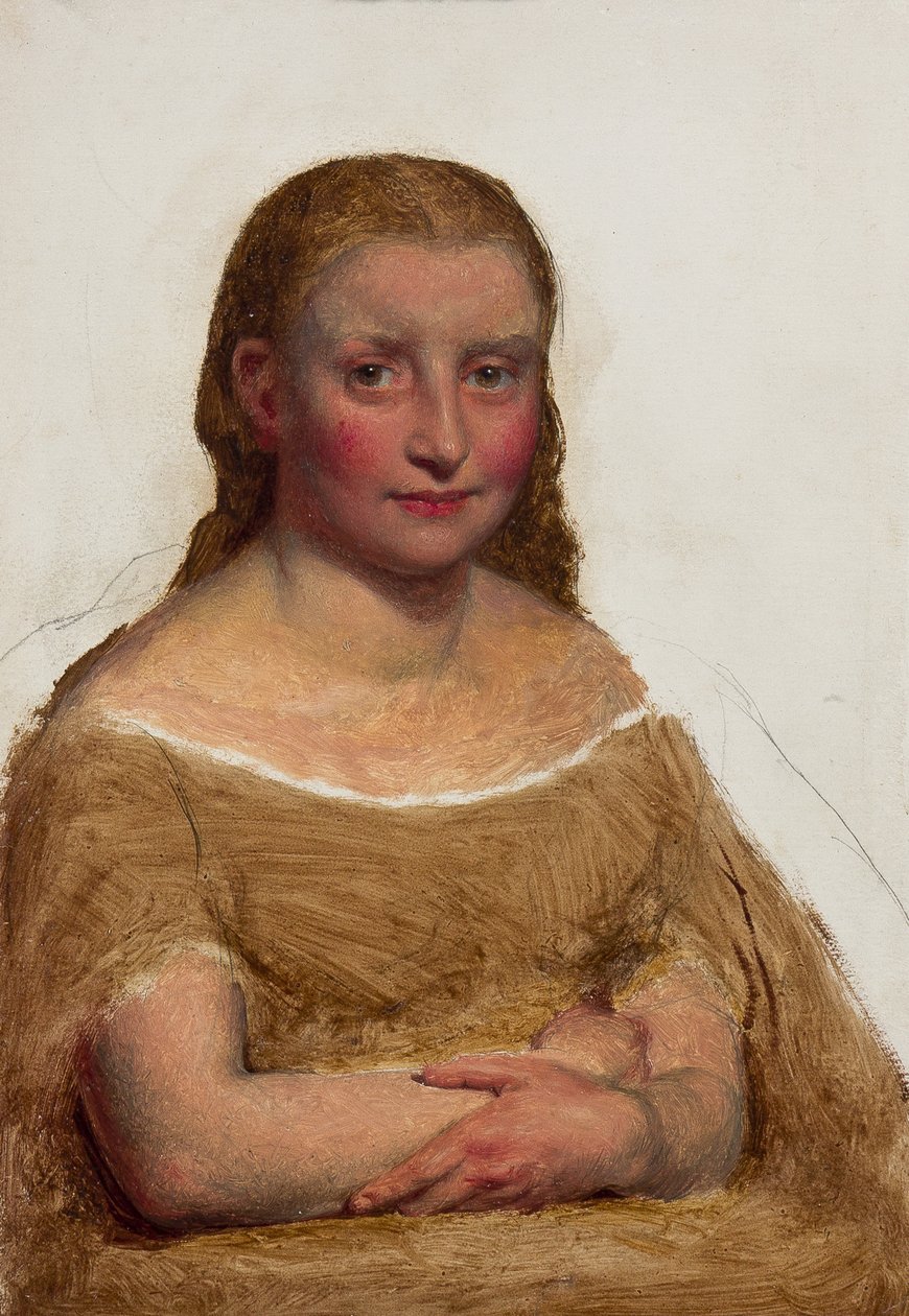 Slečna Cole, Worcester (olej na papíře) od Edward Thompson Davis