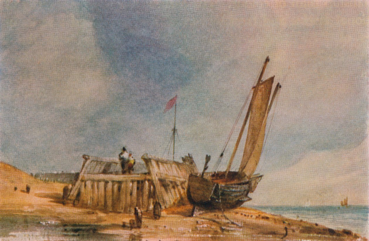 Vzpomínka, 1836 od Edward William Cooke