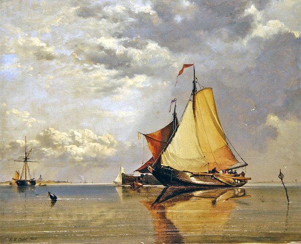 Holandské lodě z Fort Lillo, Ústa Scheldt od Edward William Cooke