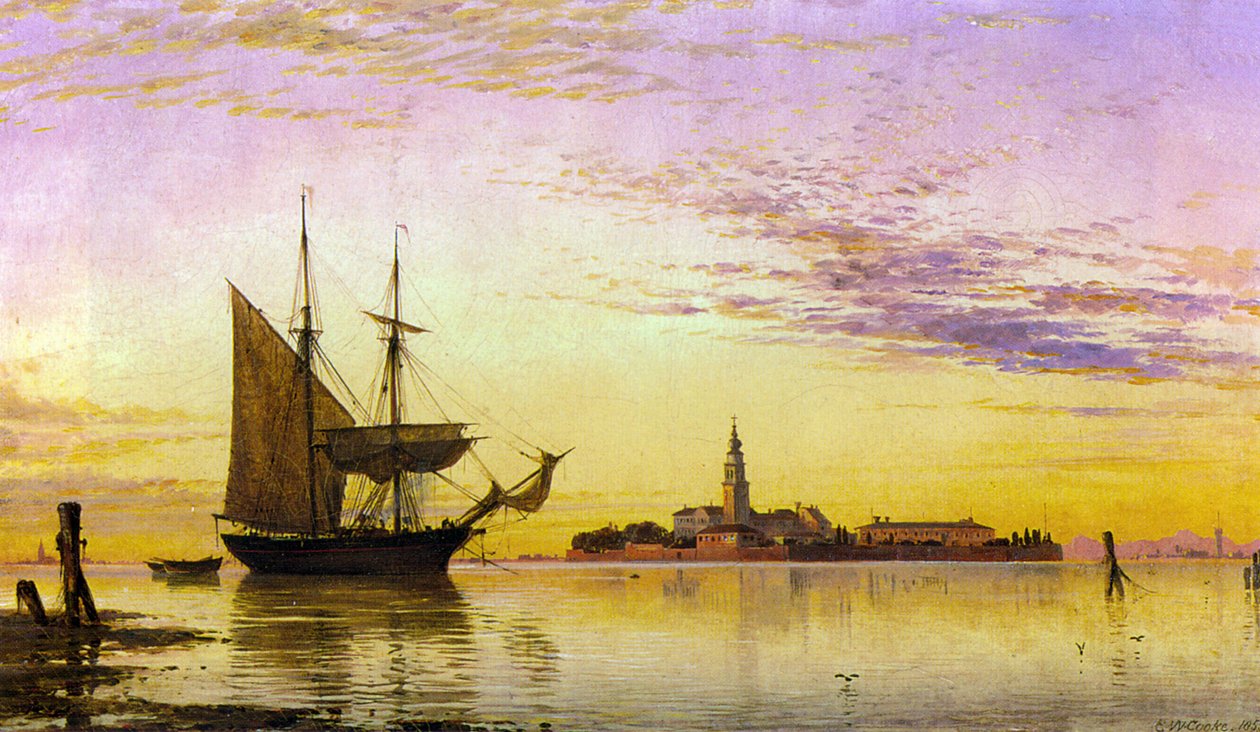 Edward William Cooke Arménský klášter, Benátky od Edward William Cooke