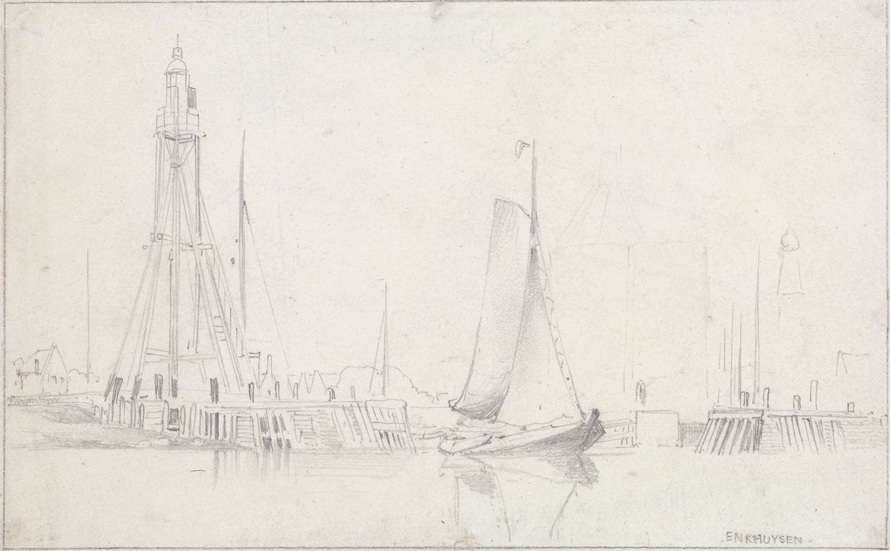 Enkhuysen od Edward William Cooke