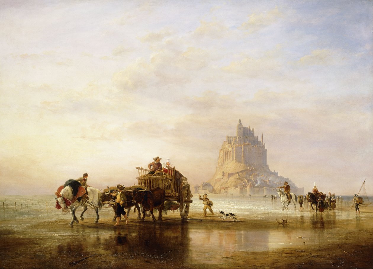 Mount St. Michel, 1840 od Edward William Cooke