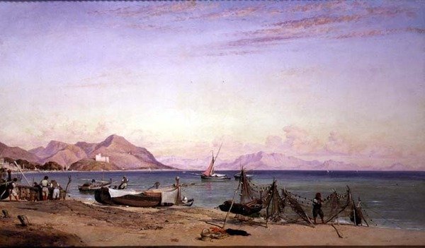 Salerno, sušicí sítě od Edward William Cooke