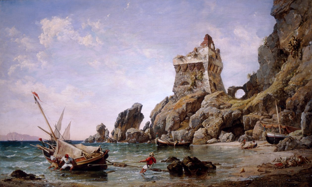 Salerno, Itálie, 1849. od Edward William Cooke