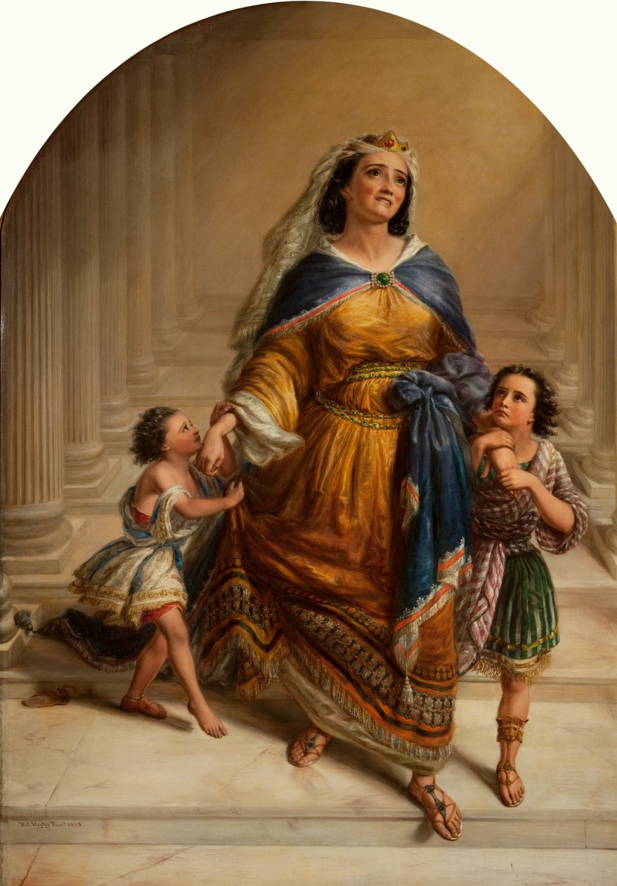 Mariamne, manželka krále Heroda, a její děti jdou na popravu od Edward William John Hopley