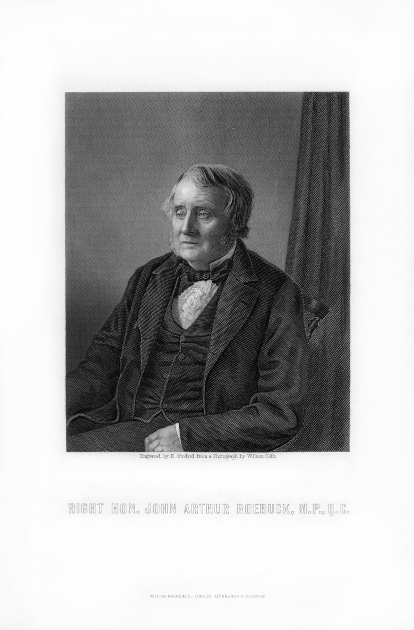 John Arthur Roebuck , britský politik, 1881. od Edward William Stodart
