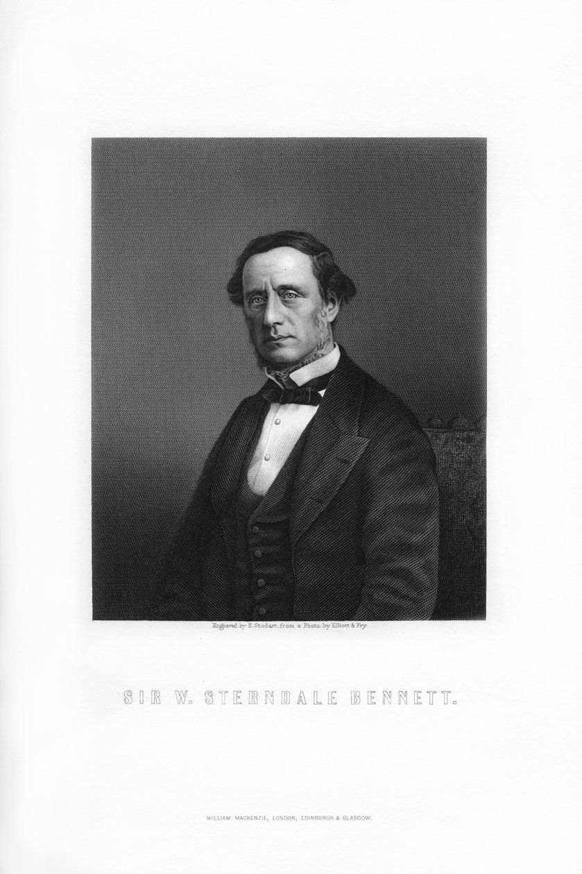 Sir William Sterndale Bennett , anglický skladatel, 1899. od Edward William Stodart