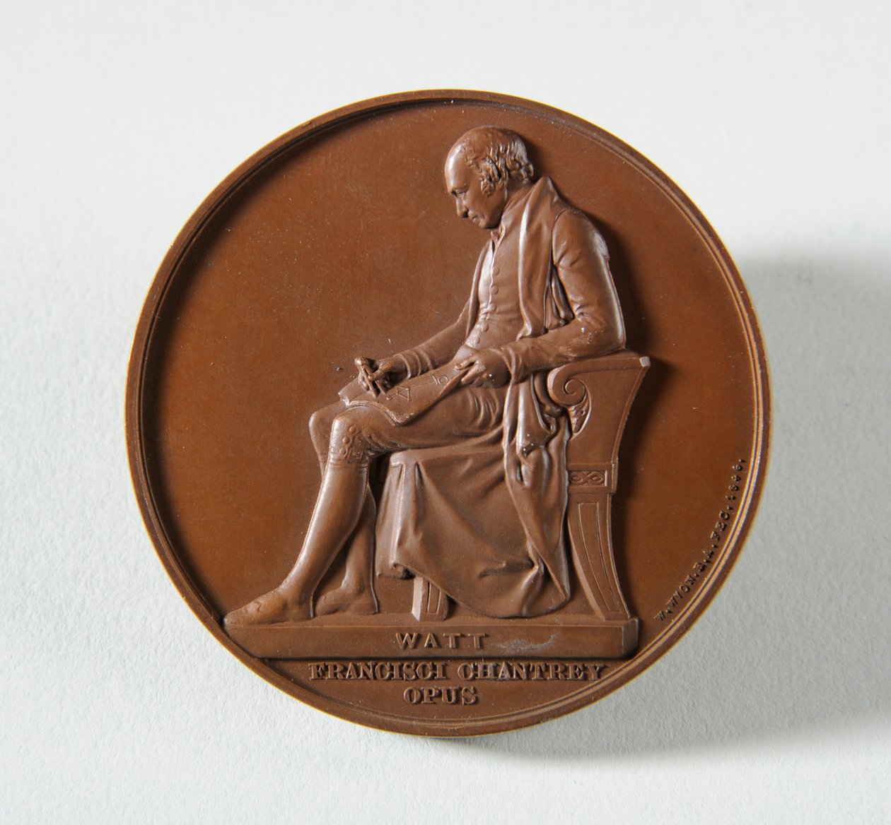 Medailon Francis Chantrey od Edward William Wyon