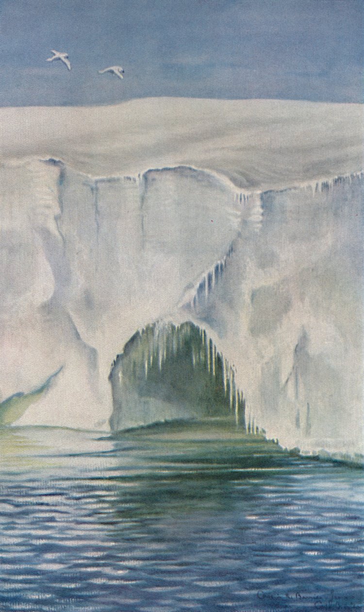 Cave in the Barrier, Cape Crozier, 4. ledna 1911, 1913 od Charles Edward Wilson