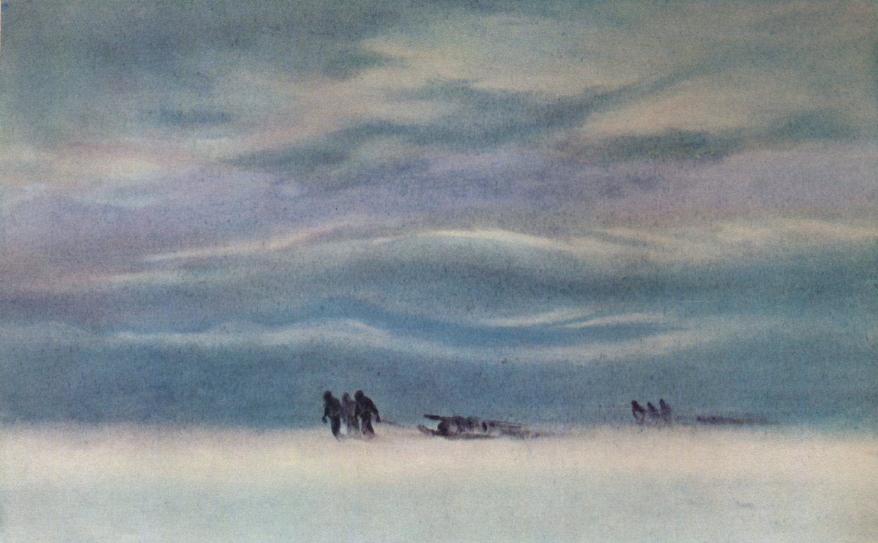Sáňkování, 1911, 1913 od Charles Edward Wilson